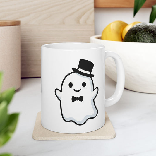 Groom Ghost Coffee Mug | Cute Matching Wedding Set (11oz)