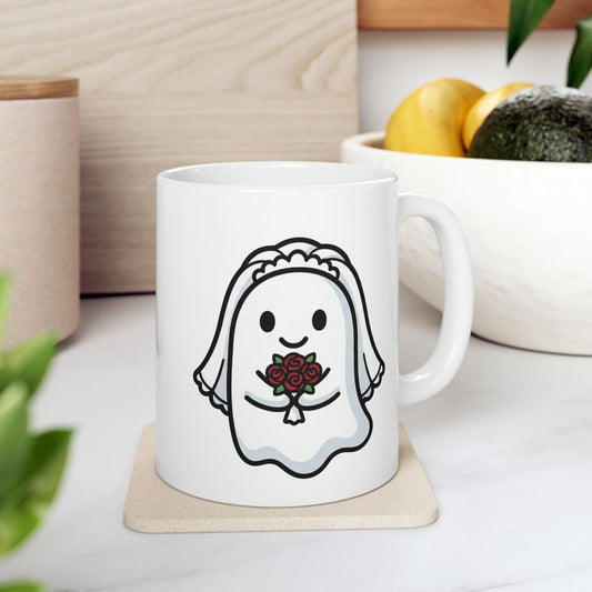 Bride Ghost Coffee Mug | Cute Matching Wedding Set (11oz)
