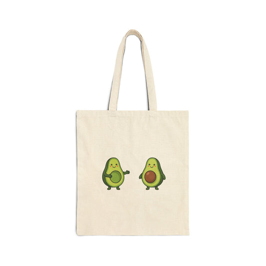 Avocado Pair Tote Bag | Cute Matching Halves Canvas Bag